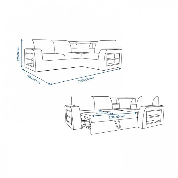 Угловой диван "Эльсинор 10" - Вид 10