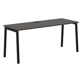 Стол прямой ELST 1767 Мокко/Черный 1760х670х750 EDIS - Фото предпросмотра