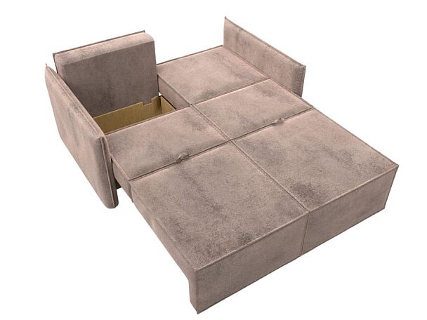 Диван прямой Либерти мини Велюр бежевый - Вид 9
