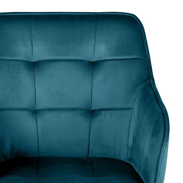 Кресло поворотное Мони, Confetti izumrud/белый - Вид 9