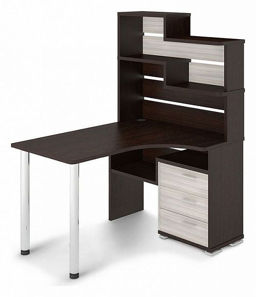 Стол компьютерный Домино СР-132 Венге/Карамель правый - Вид 1