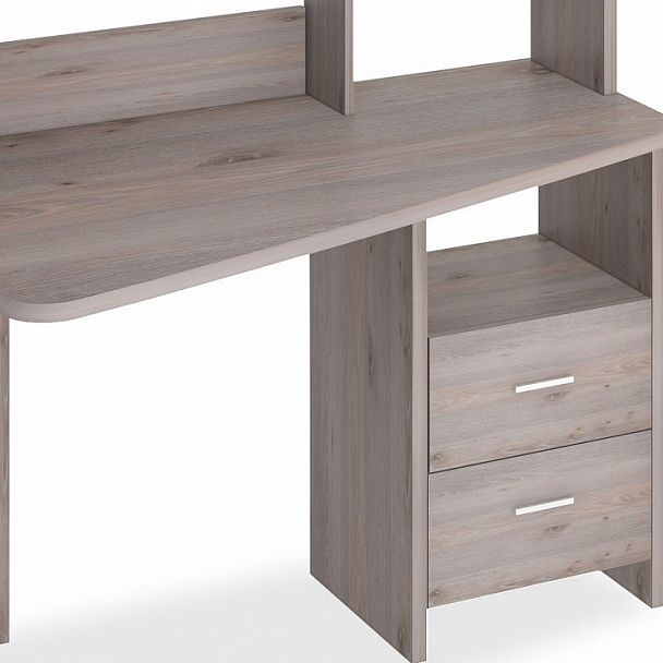 Стол компьютерный Домино Лайт СКЛ-Трап120+НКЛ-120 Нельсон левый - Вид 2