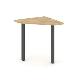 Стайл Проджект Угловой элемент стола SN-6.USP-021 Тиквуд Светлый/Металл Антрацит 800*800*750 - Фото предпросмотра