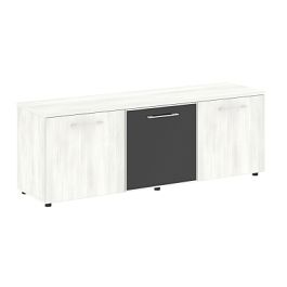 Yalta Тумба модульная LT.TS-3.4 black Снежная патина/Стекло black 1642*450*580 - Фото предпросмотра