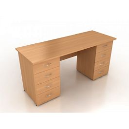 Стол двухтумбовый Менеджер СД7-15 бук - Фото предпросмотра