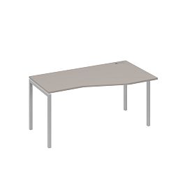 Стол эргономичный правый "Техно" на металлокаркасе DUE A4 А4 Б2 066 БП мокко премиум / металлокаркас серый - Фото предпросмотра