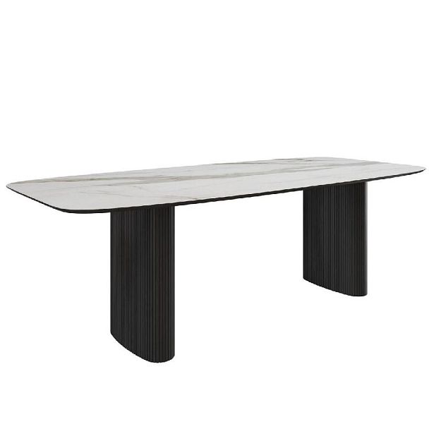 Стол обеденный Nolan 230, керамика матовая / две опоры овал - Вид 4