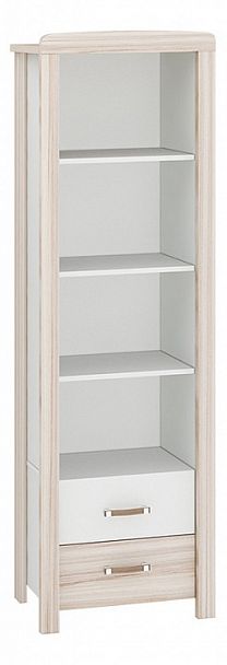 Стеллаж комбинированный Бартоло ВТД Карамель/Белый - Вид 1