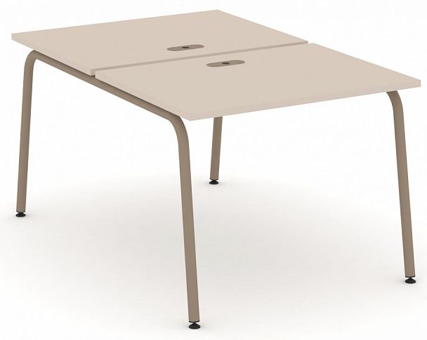 Рабочая станция на 2 места "ESTETICA" ES.D.RS-2.1-LK Капучино - Вид 1