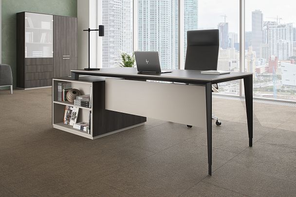 Шкаф средний со стеклом прозрачн. Atlas GL, обвязка GS / 824х450х1200 - Вид 3