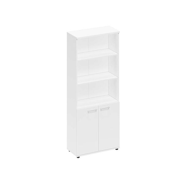 Шкаф для документов полузакрытый Elevo А1 9371 БП белый премиум - Вид 1