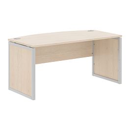 Стол руководителя XQPET 169 Бук Тиара/Алюминий 1600х867х750 XTEN-QP - Фото предпросмотра
