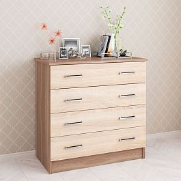 Комод Катрин 3 (820*810*425) ясень шимо/дуб сонома - Фото предпросмотра