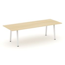 Style Project Direct Direct Стол переговорный SN-6A.SPRG-258.3 Акация Лорка/Металл Белый 2580*980*750 - Фото предпросмотра