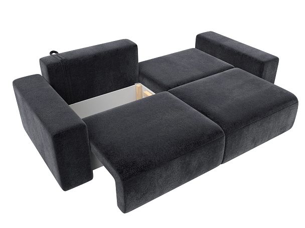 Диван прямой Лига-036 НПБ Классик Велюр серый - Вид 8