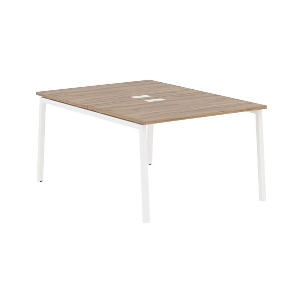 Стол 2-х местный ELWST 1116 Дуб Денвер светлый/Белый 1160х1606х750 EDIS - Вид 1