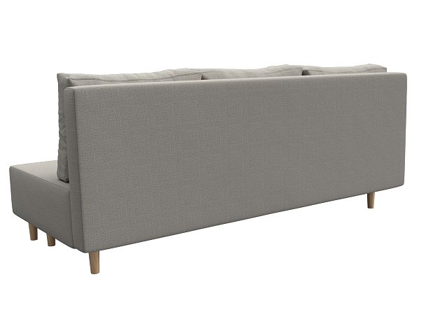 Диван прямой Лига-033 Рогожка бежевый - Вид 6