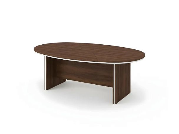 БЕРЛИН / BERLIN Конференц-стол составной 2160х1300х740 Орех Вармия/Белый - Вид 1