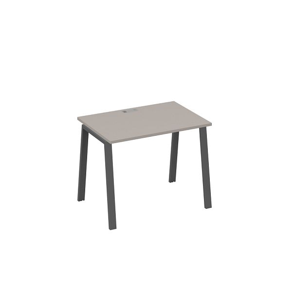 Стол письменный на металлокаркасе TRE A4 А4 Б3 012 БП мокко премиум / металлокаркас антрацит - Вид 1