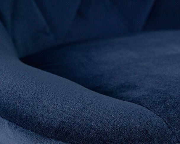 Стул барный DOBRIN LOGAN BLACK (синий велюр (MJ9-117)) - Вид 3