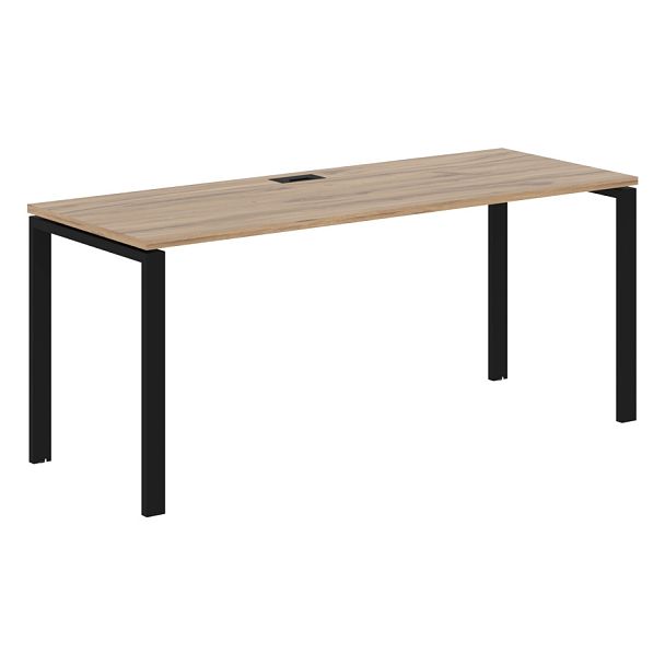 Стол прямой EUST 1767 Дуб Денвер светлый/Черный 1760х670х750 EDIS - Вид 1