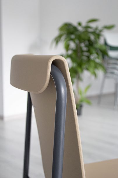 Стул Sheffilton SHT-S178 бежевый/антрацит - Вид 8