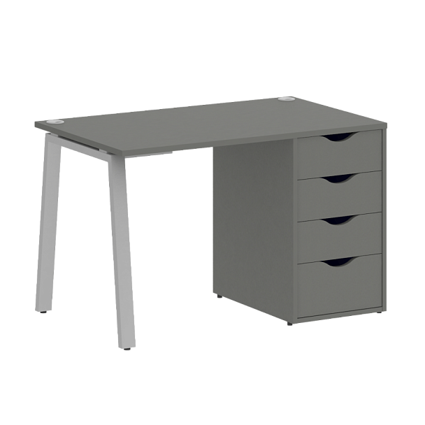 Home Office Стол письменный VR.SP-3-118.4.A Металлик/Серый металл 1180*720*750 - Вид 1