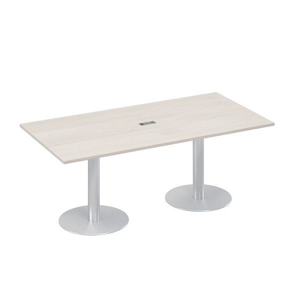 Стол 200 переговорный на колоннах A4 А4 ХР 123 дуб шамони - Вид 1