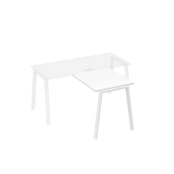 Брифинг-приставка на опорах TRE A4 А4 Б3 073 БП белый премиум / металлокаркас белый - Вид 1