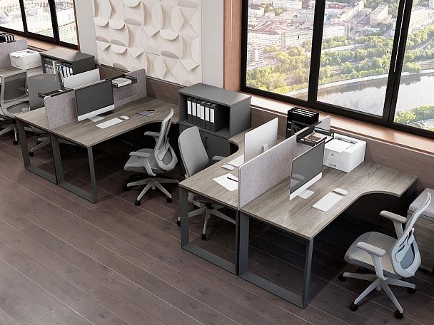 Style Project Next Стол переговорный SN-59O.SPRG-003.3 Белый/Металл Белый 1380*980*750 - Вид 3