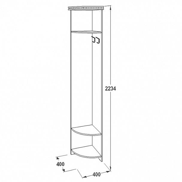Вешалка угловая "Ольга 13" - Вид 2