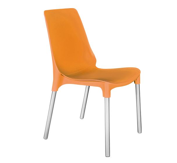 Стул Sheffilton SHT-S75 оранжевый ral2003/хром лак (цинк) - Вид 2