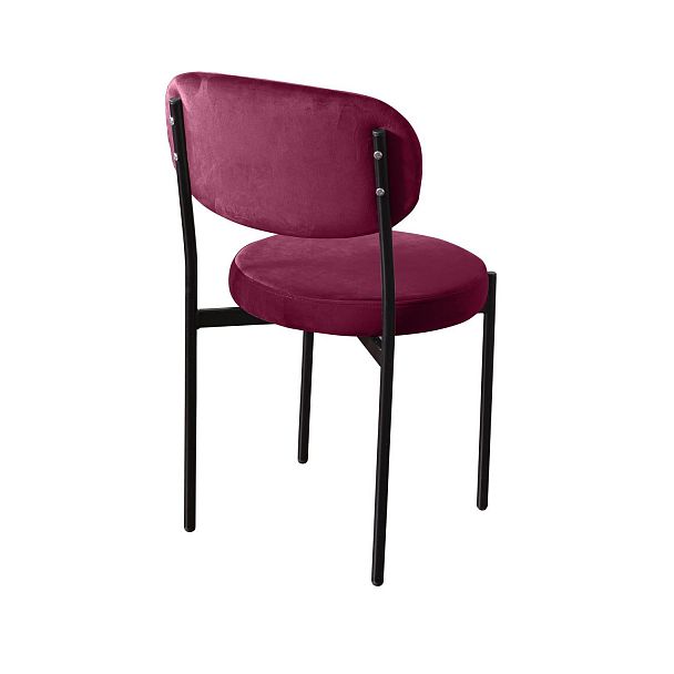 Стул Mason, бархат винно-красный 16, стопируемый - Вид 5