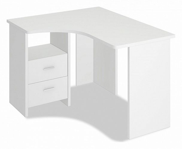 Стол письменный Домино Лайт СКЛ-Угл 120 Белый левый - Вид 1