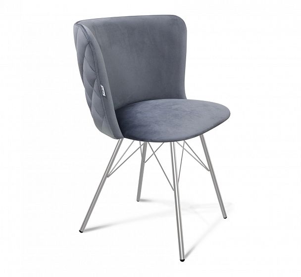 Стул Sheffilton SHT-ST36-3/S37 нейтральный серый/хром лак - Вид 1