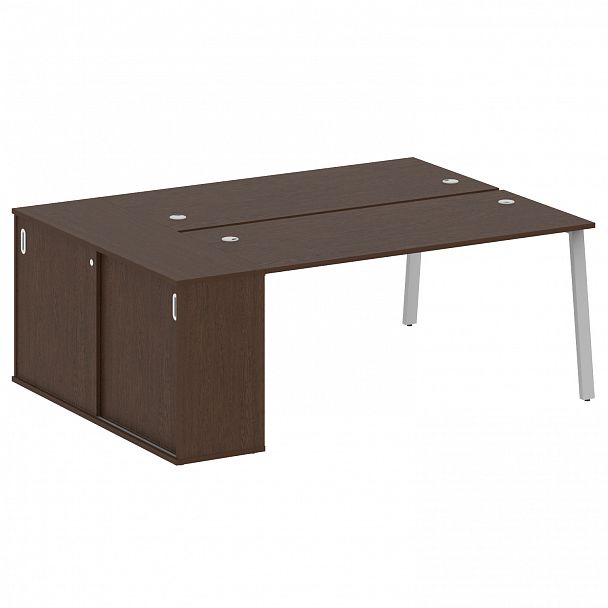 Рабочая станция "Metal System" БА.РС-СШК-1.4 венге/серый - Вид 1