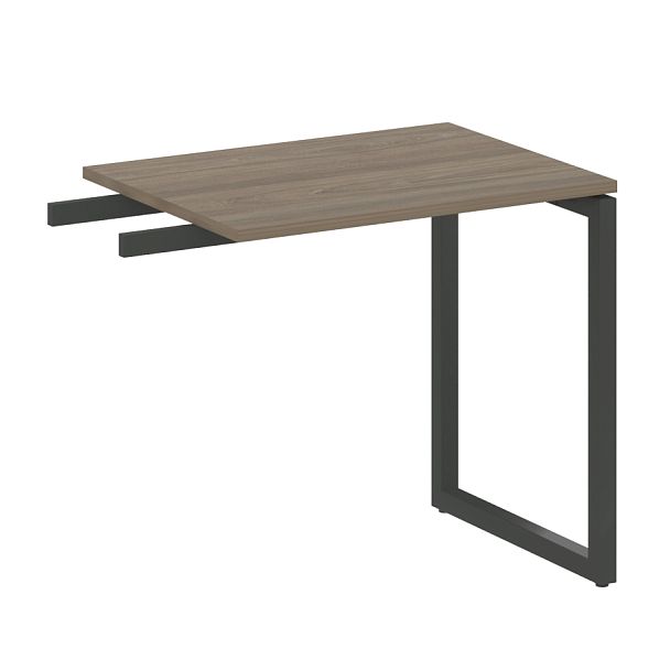 Metal System Quattro Приставной элемент на О-образном м/к 40БО.ПР-2 Вяз/Антрацит металл 800*600*750 - Вид 1