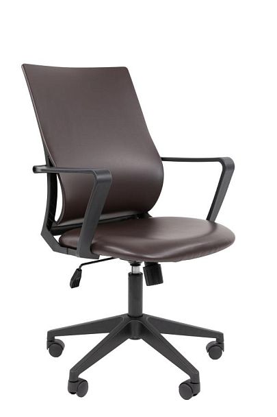 Офисное кресло Chairman 545 Россия экокожа коричневый Б/П - Вид 1