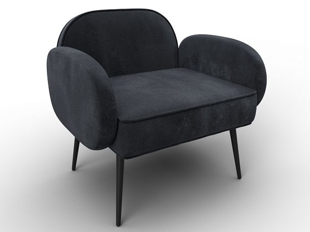 Кресло Лига-086 Велюр серый - Вид 6