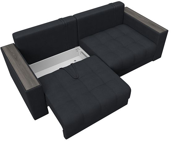 Диван прямой с декором Лига-049 НПБ Замша серый - Вид 7