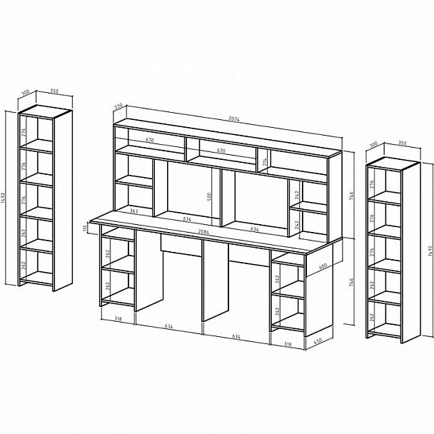 Рабочее место Лайт-12 СН - Вид 2
