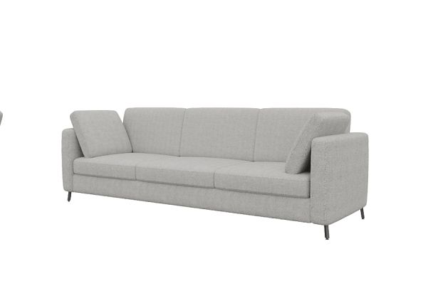 Brasco Диван трехместный BRS-3 Ness 010/Металл Черный 2450*800*840 - Вид 1