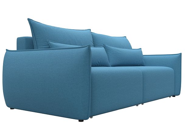 Диван прямой Лига-051 НПБ Рогожка голубой - Вид 3