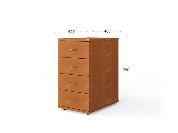 UNITY PТ2 ВИШНЯ Тумба с ящиками 400х600х750 - Вид 2