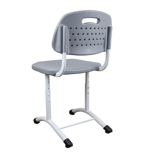 Школьный стул BOCCA, серый (каркас RAL 9016 белый), гр.5-7 - Вид 4