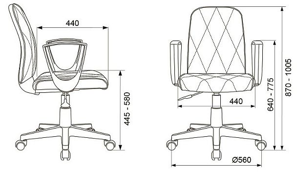 Кресло компьютерное CH-W327/OR-10 - Вид 6