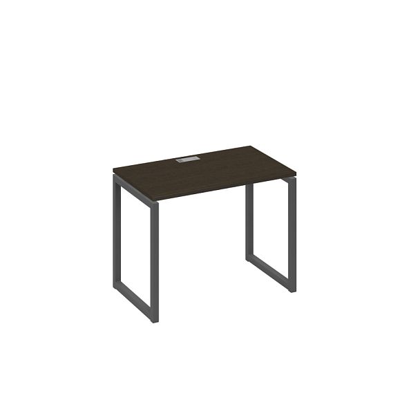 Стол письменный на металлокаркасе QUATTRO A4 А4 Б4 002 БП венге / металлокаркас антрацит - Вид 1