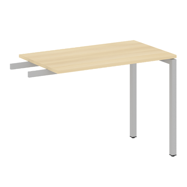 Metal System Quattro Приставной элемент на П-образном м/к 40БП.ПР-3 Акация/Серый металл 1000*600*750 - Вид 1
