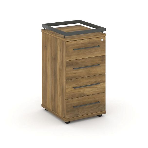 Rift Тумба приставная+рамка RF.TPR-002 Сандал Янтарный/Металл Антрацит 416*460*797 - Вид 1