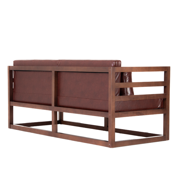 Диван лофт Магнус мини, экокожа Brown - Вид 6